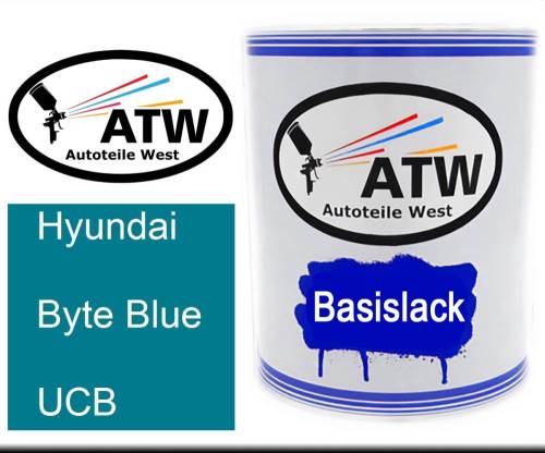 Hyundai, Byte Blue, UCB: 1L Lackdose, von ATW Autoteile West.